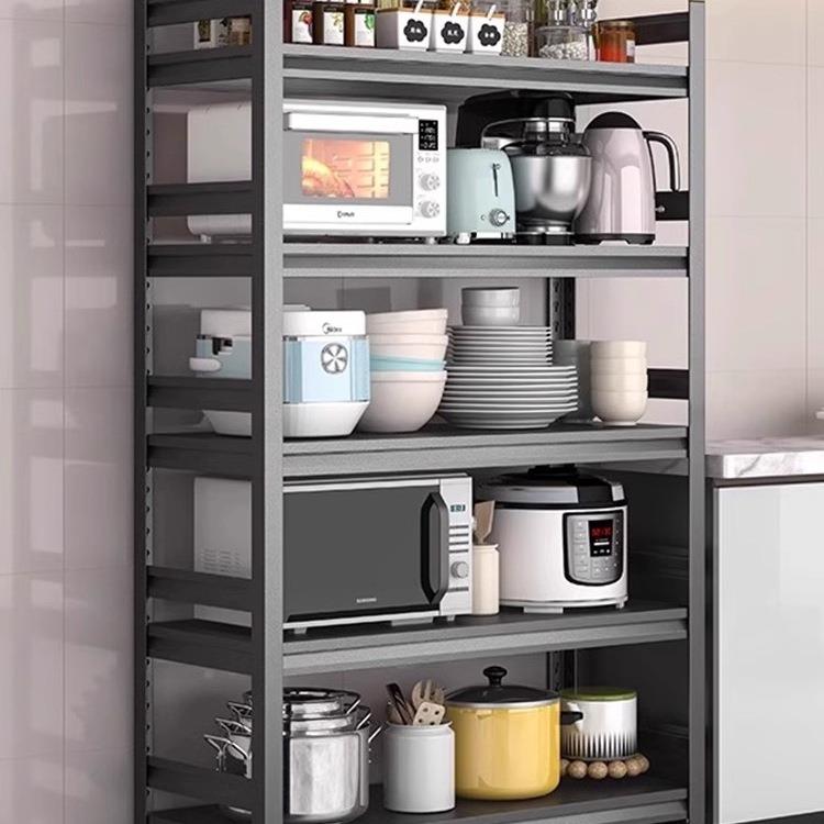 厨房多层置物架落地微波炉多功能收纳架子家用烤箱锅架储物架货架