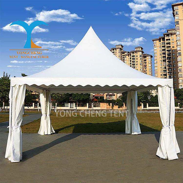 6x6m欧式尖顶帐篷跨境Tent装配式铝合金尖顶篷房移动户外帐篷