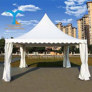 6x6m欧式尖顶帐篷跨境Tent装配式铝合金尖顶篷房移动户外帐篷