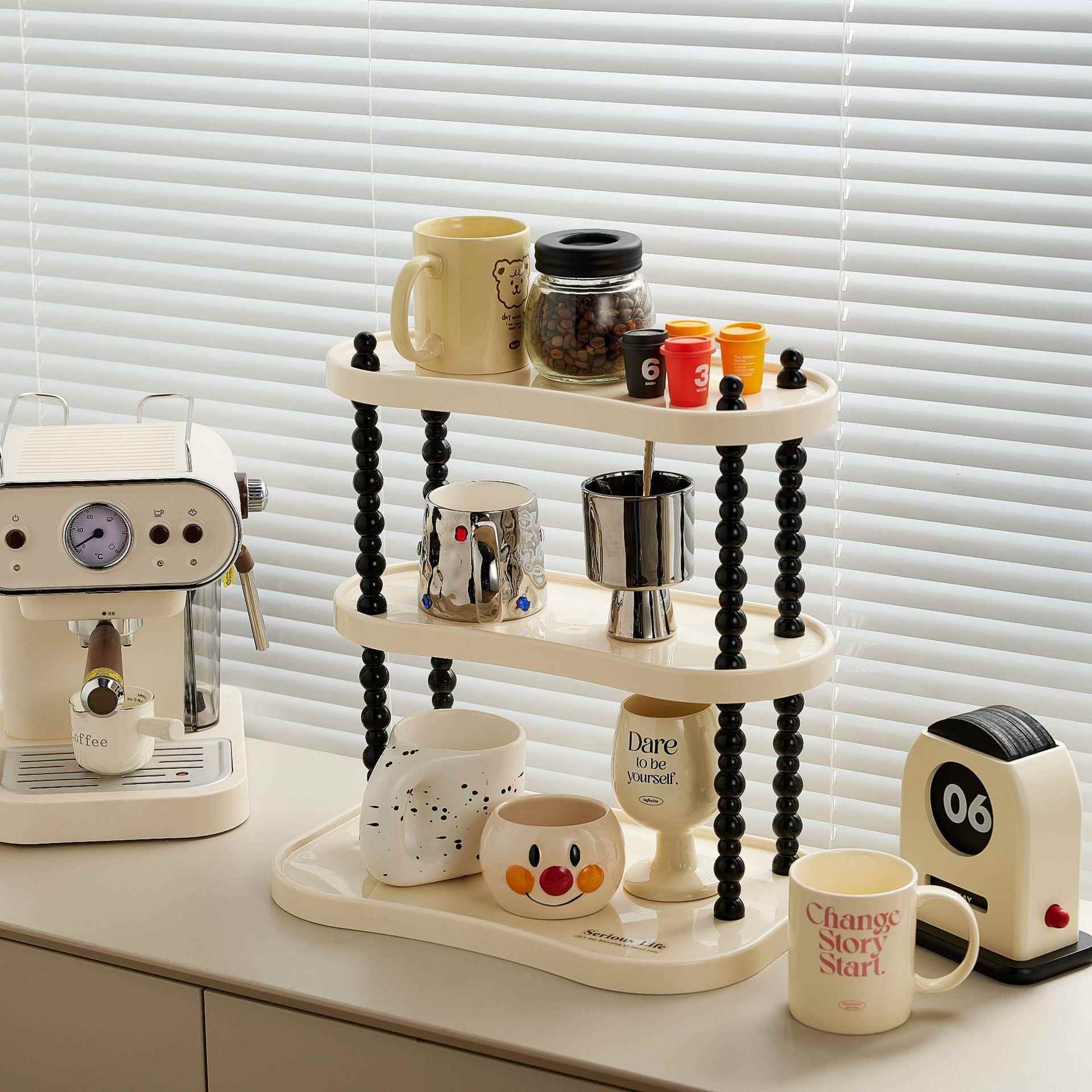 桌面书架置物架办公室小型实木多层隔板架子床头储物架桌上收纳架