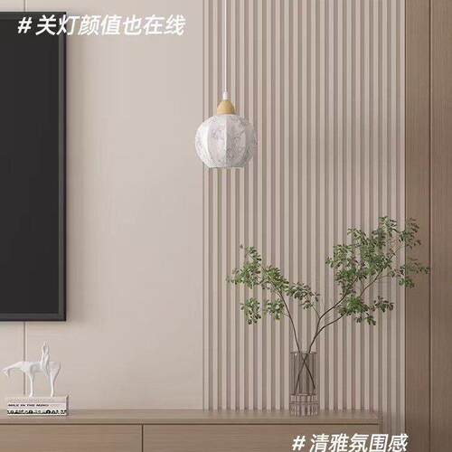 观璞原木风床头小吊灯入户玄关艺术装饰吊线灯主卧室级感氛围灯