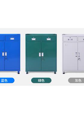 工重型厚工具柜子车间FET用抽屉式储物箱能具车多功加五金铁皮收