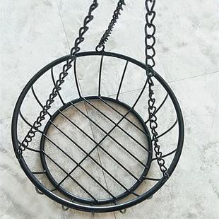 铁艺垂吊挂篮吊篮 悬挂式吊盆 吊挂花架 绿萝吊兰盆挂架 挂赵之周