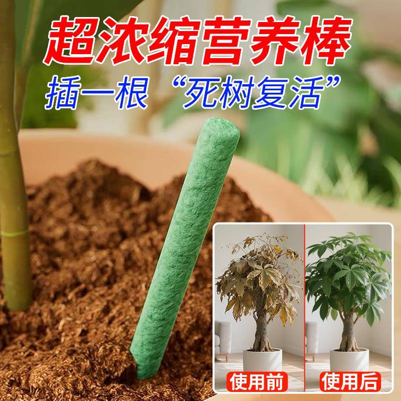 植界一插花爆盆植物急救补充氮磷钾花卉绿植多肉水培通用型营养棒