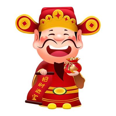 财WC-ZVJB神爷餐厅装饰画新中式饭厅背壁挂画客厅景墙饰灯画装玄