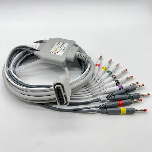 兼容DX12 SE-1515理邦心电图导联线10导SE-1010 ST-121香蕉插