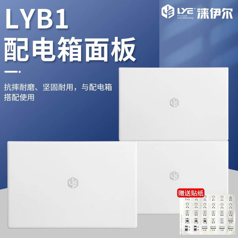 配电箱面板LYB1全白简约强电箱盖板家用装饰盖室内配电箱外壳盖子