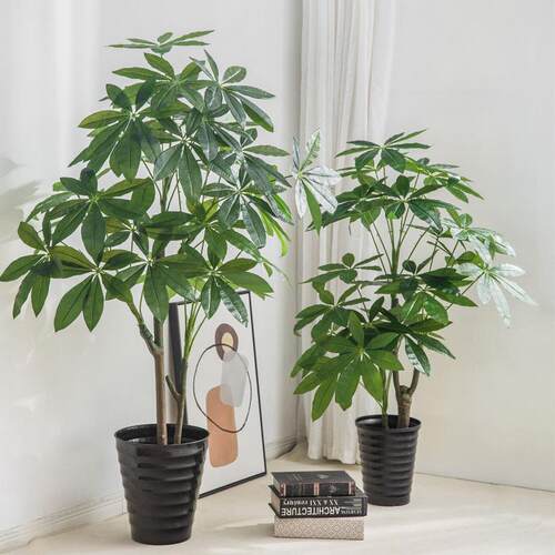 落地式大型仿真绿植发财树仿真树假树客厅装饰盆景假树仿生植物