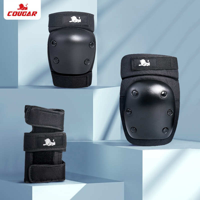 美洲狮溜冰鞋轮滑滑板护具骑行运动保护装备成年护手护肘护膝套装