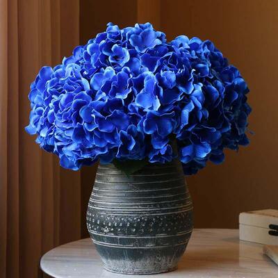 5 Heads Hydrangea bouquet silk Artificial Flowers for Party