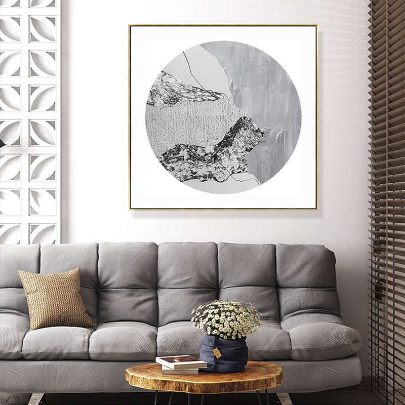 新中式装饰画抽象水墨山水入户玄关客厅挂画茶室餐厅沙发背景壁画