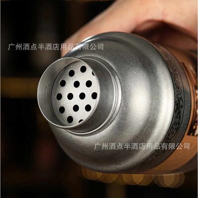 304不锈钢调酒器酒吧厅杯波士顿套装印花鸡尾酒摇酒壶shaker