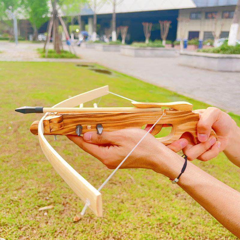 木制连发枪橡皮筋枪木枪玩具打皮筋手枪80后怀旧传统玩具木制步枪