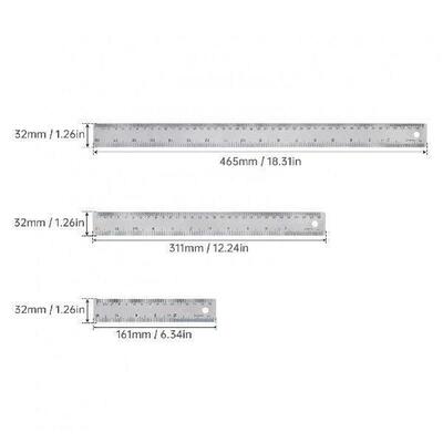 3pcs/pack 6 inch 12 inch 18 Inch Stainless Steel Metal