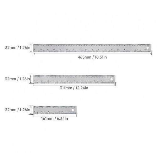 3pcs/pack 6 inch 12 inch 18 Inch Stainless Steel Metal