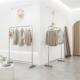 服装 店移动货架落地挂衣架 店展示架不锈钢拉丝中岛陈列架男女童装