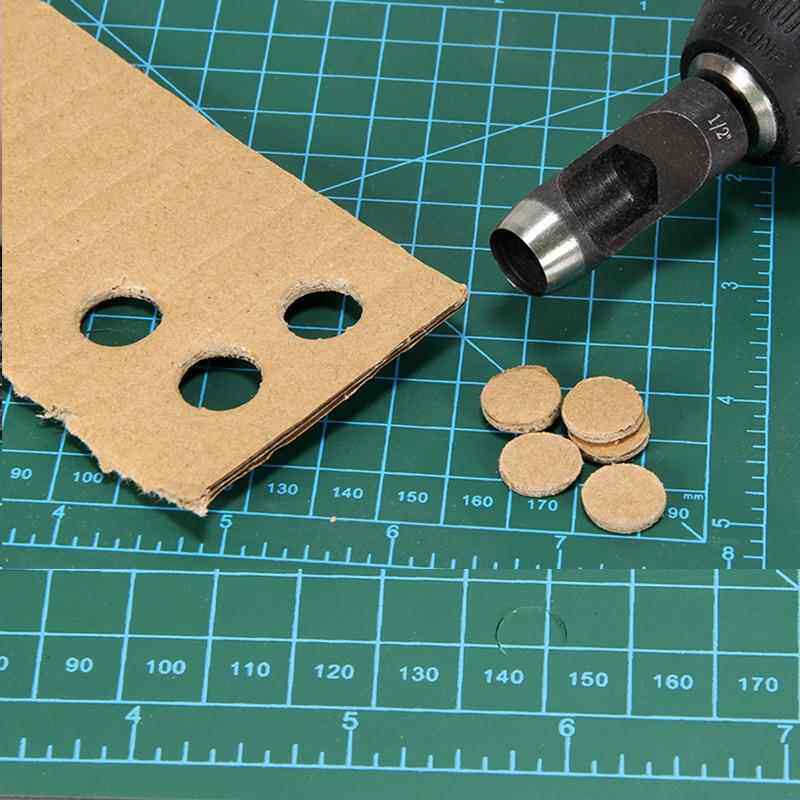 电动皮带打孔器圆环孔布塑料纸箱橡胶垫电钻皮带冲孔器工具开孔器