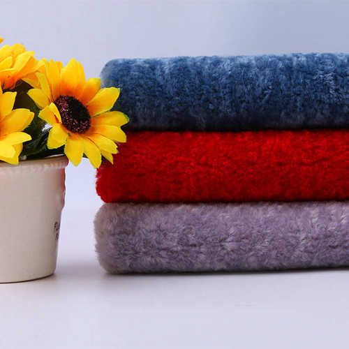 480g短毛绒兔毛绒布 雪冰花布料 秋冬服装手套围脖鞋材面料