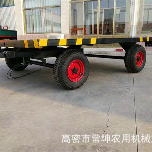 厂家供应吨宽体胎拖车多功能平板拖车商用重型拖车牵引式拖车