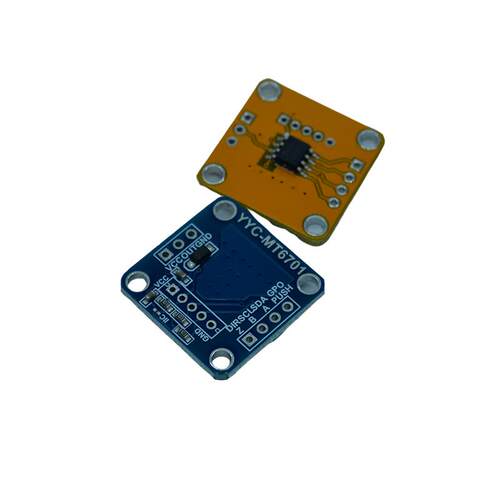 MT6701磁编码器 磁感应角度测量传感器模块14bit高精度替代AS5600