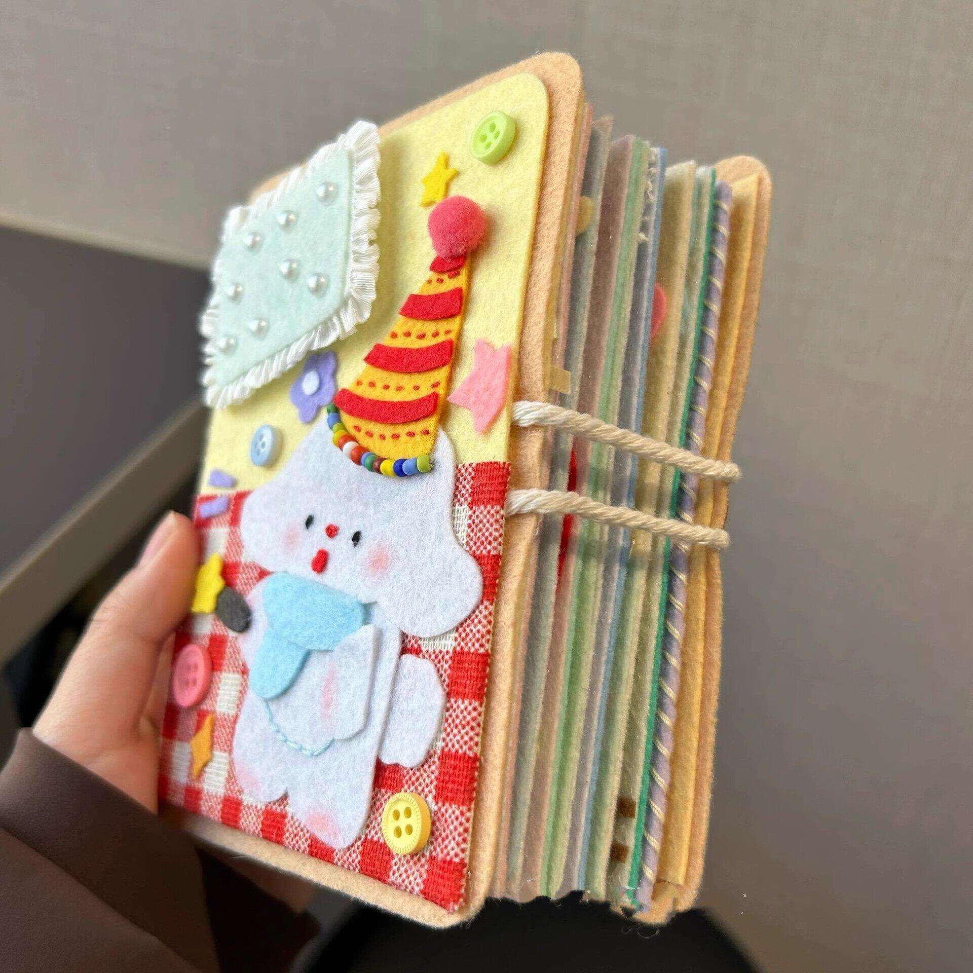 魔法小狗不织布卡册手工成品创意高颜值DIY拍立得收纳手账本礼物