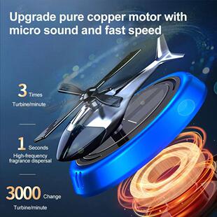 Air Car Fragrance Rot Helicopter Power Freshener Solar