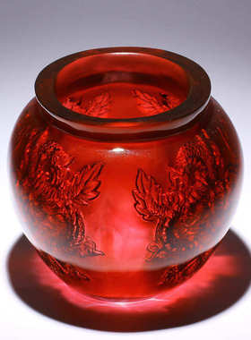 装饰品办公室龙品摆件琉璃缸聚宝盆开业聚财玄关招财乔迁客厅贺礼