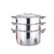 厨房蒸锅带格锅30cm蒸盖316家用汤锅带具不锈钢礼品商用双层汤