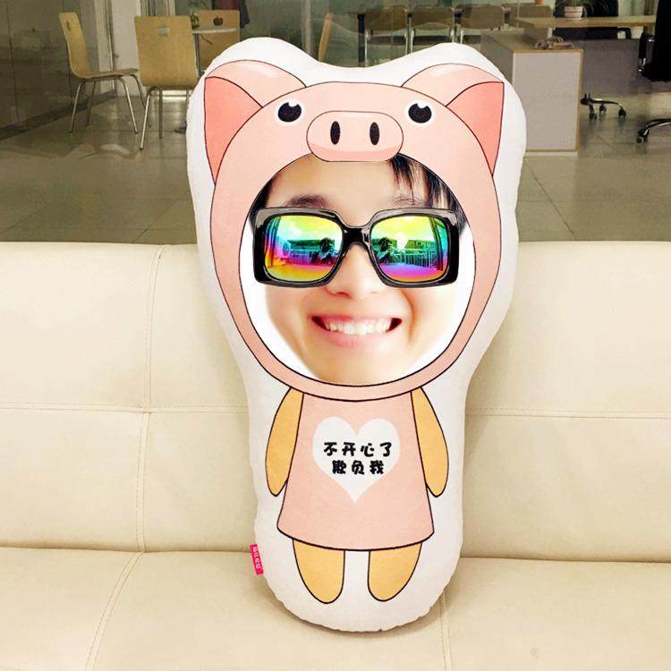 高档来图定制片抱枕订做人形公仔十二生肖卡通靠个性枕421礼物女