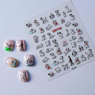 Nail Mix Cartoon 可爱卡通浮雕美甲贴纸ins指甲饰品 Stickers