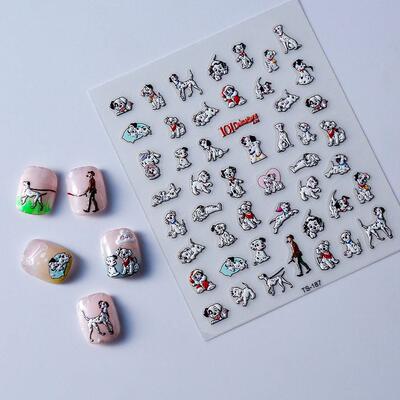 Mix Cartoon 5D Nail Stickers 可爱卡通浮雕美甲贴纸ins指甲饰品