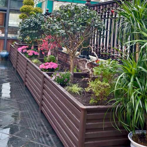 铝合金花箱户外阳台庭院花盆定制组合市政道路特大号种树种植箱