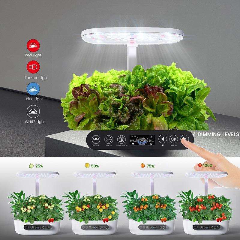 全光谱家庭植物生长灯无土栽培LED植物灯水培机种植套件和系统