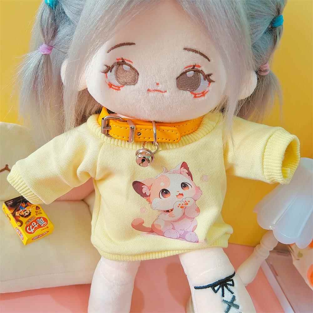 30cm特体版娃衣福瑞体娃衣长腿棉花娃娃衣服卫衣项圈换装玩偶衣服