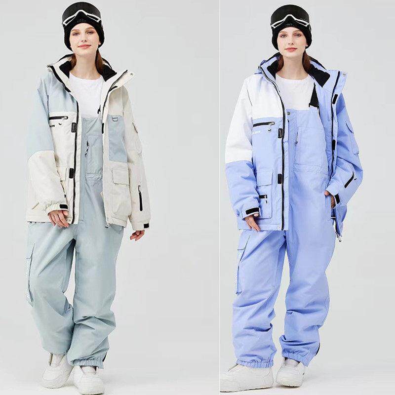 滑雪服男女套装冬季防风防水保暖滑雪衣裤单板双板滑雪服套装新款