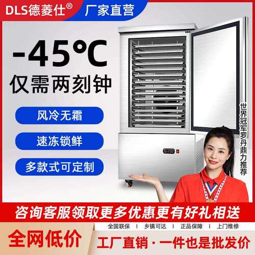 速冻冷柜商用零下45度80度急冻插盘冰箱包子饺子海参速冻机