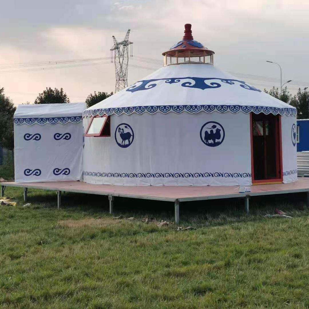 蒙古包户外娱乐农家乐餐饮加厚保暖抗风防雨住宿蒙古包厂家
