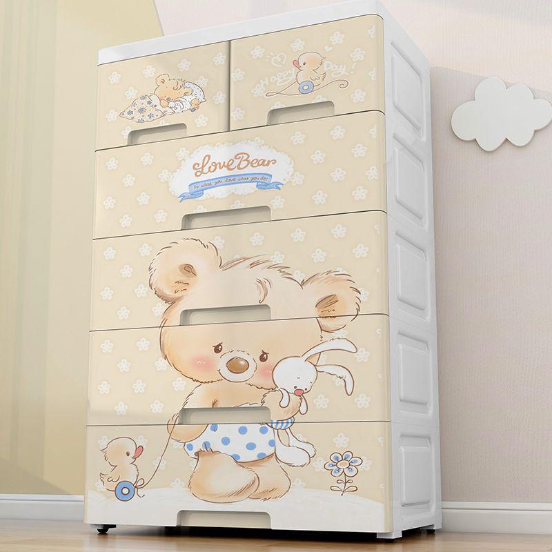 抽屉式鞋柜塑料收纳柜简易衣柜多功能收纳盒杂物收纳架箱子床奥跃