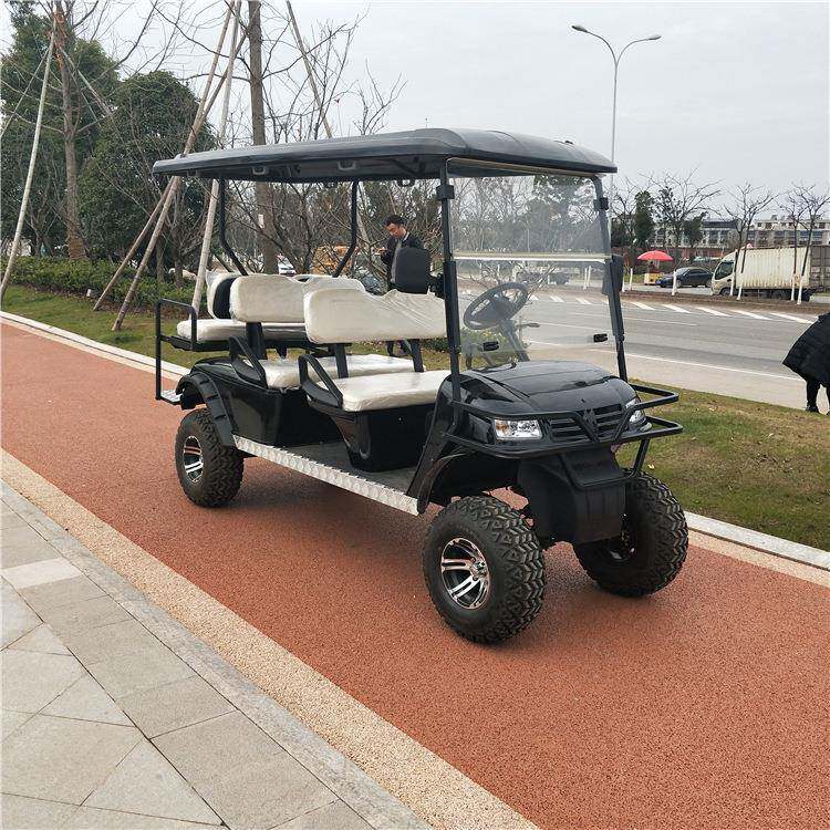 厂价四轮六座油电两用燃油助力低速新能源低速汽动高尔夫球车