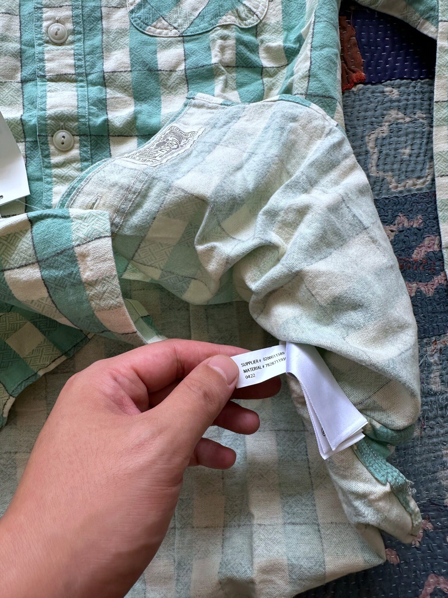 Ralph Lauren Green Plaid Workwear Shirt — back