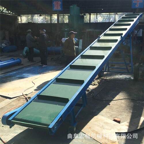 矿用沙石皮带输送机传送带上料移动式传送机仓库装卸货皮带输送带