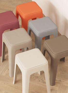 Stackable Soft Padded Stool, Thickened Anti-slip High Stool,