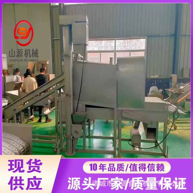 全自动鱼鳞状溜肉段上粉机 不锈钢滚筒裹粉机设备 溜肉段上粉机