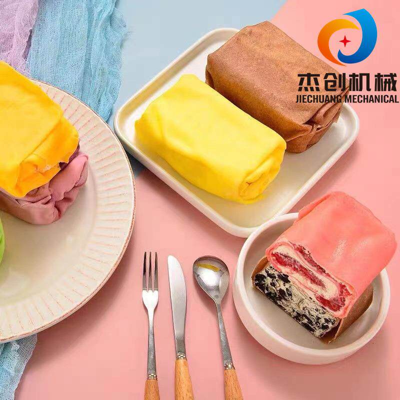 豆乳盒子蛋皮成型机器 自动控温蛋皮设备 网红毛巾卷千层蛋糕皮机