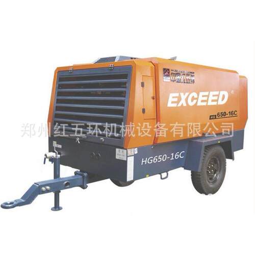 红五环HG系列单级高压柴移螺杆空压机HG650-13C空气压缩机