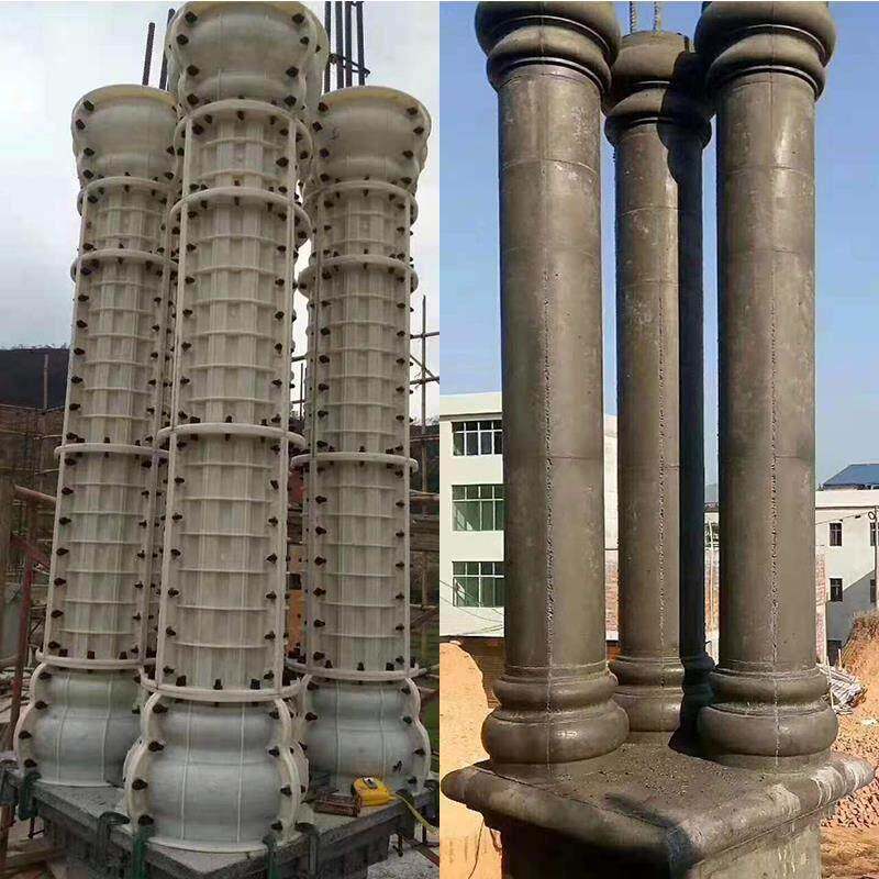 罗马柱模具光面柱圆形欧式别墅阳台水泥小柱子模型磨具外墙装饰