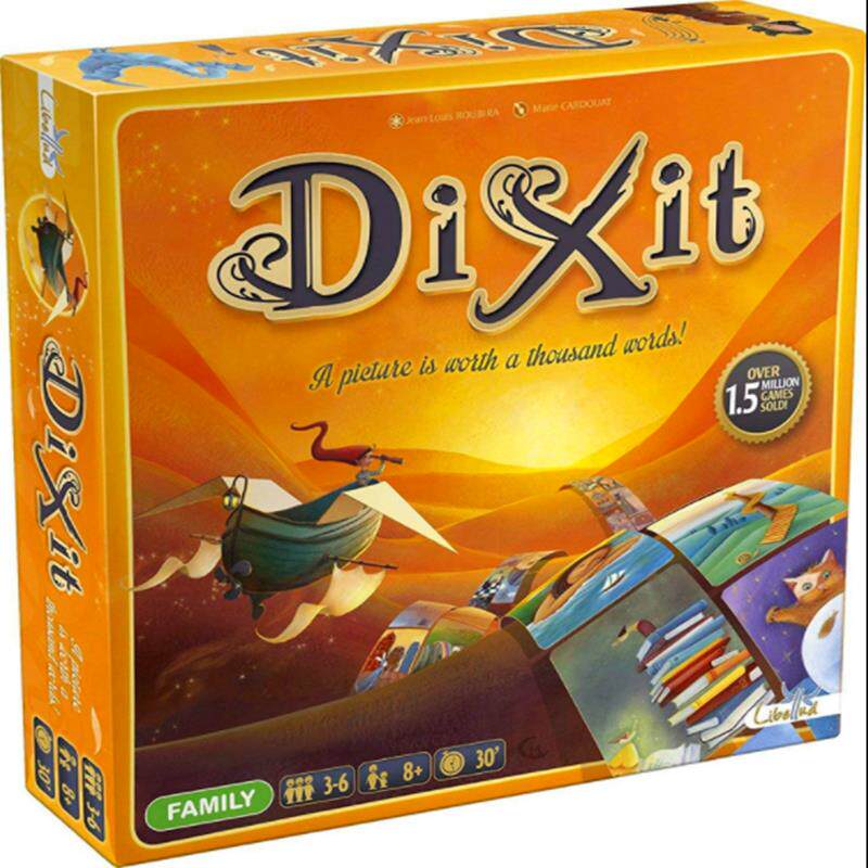 妙语说书人Dixit通过只言片语猜画牌桌游英文牌基础版卡牌扩展包