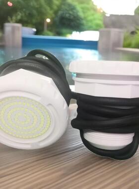 户外水底灯 浴缸按摩池胶膜泳池灯 12V 七彩带遥控 15W IP68