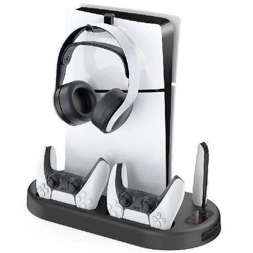 Cooling Dock Gamepad Charging Station with Headset Holder