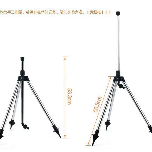 4分不锈钢喷灌三脚架喷头子架浇花子架园林花园浇水工具洒水器